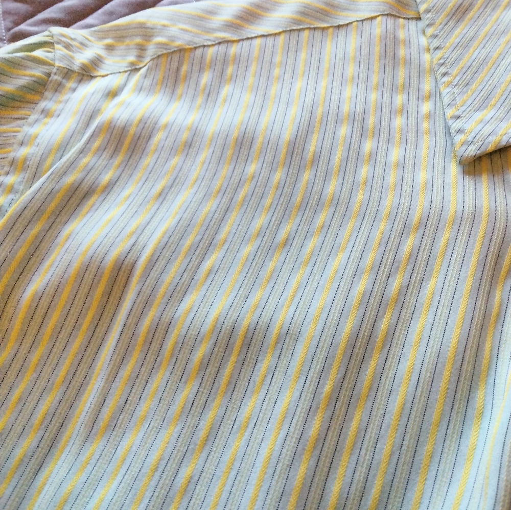 A Bugatchi, XL, short sleeve casual aqua/seafoam dress shirt